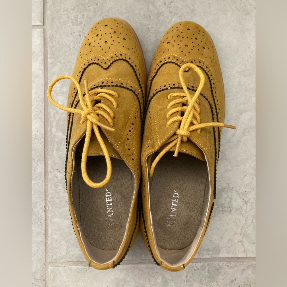 Wanted Ochre Lace-Up Brogues